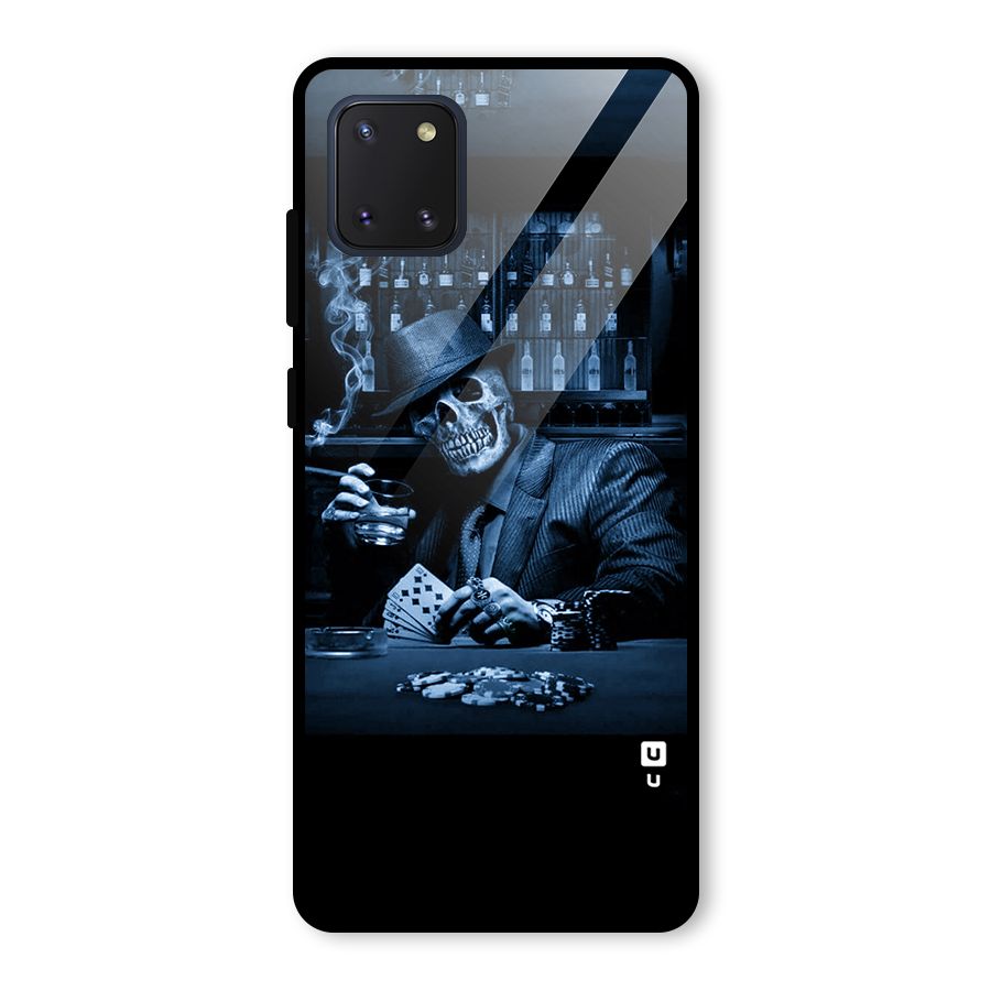 Cool Skull Cards Glass Back Case for Galaxy Note 10 Lite