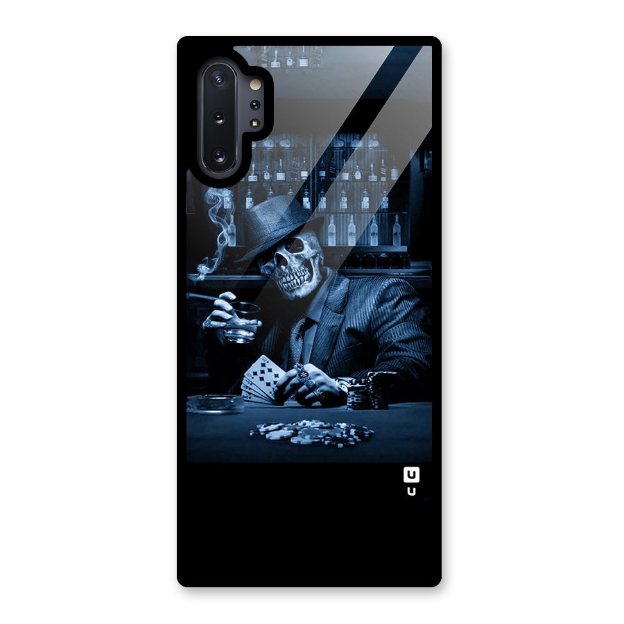 Cool Skull Cards Glass Back Case for Galaxy Note 10 Plus