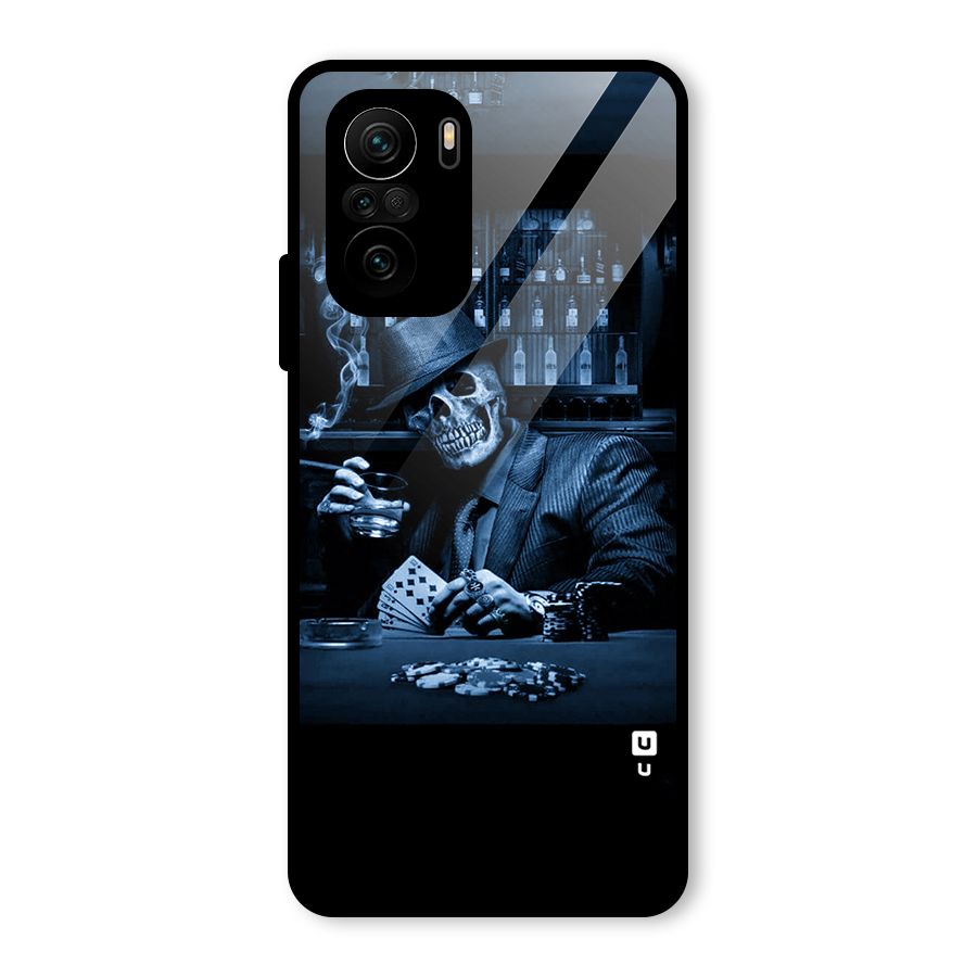 Cool Skull Cards Glass Back Case for Mi 11X Pro