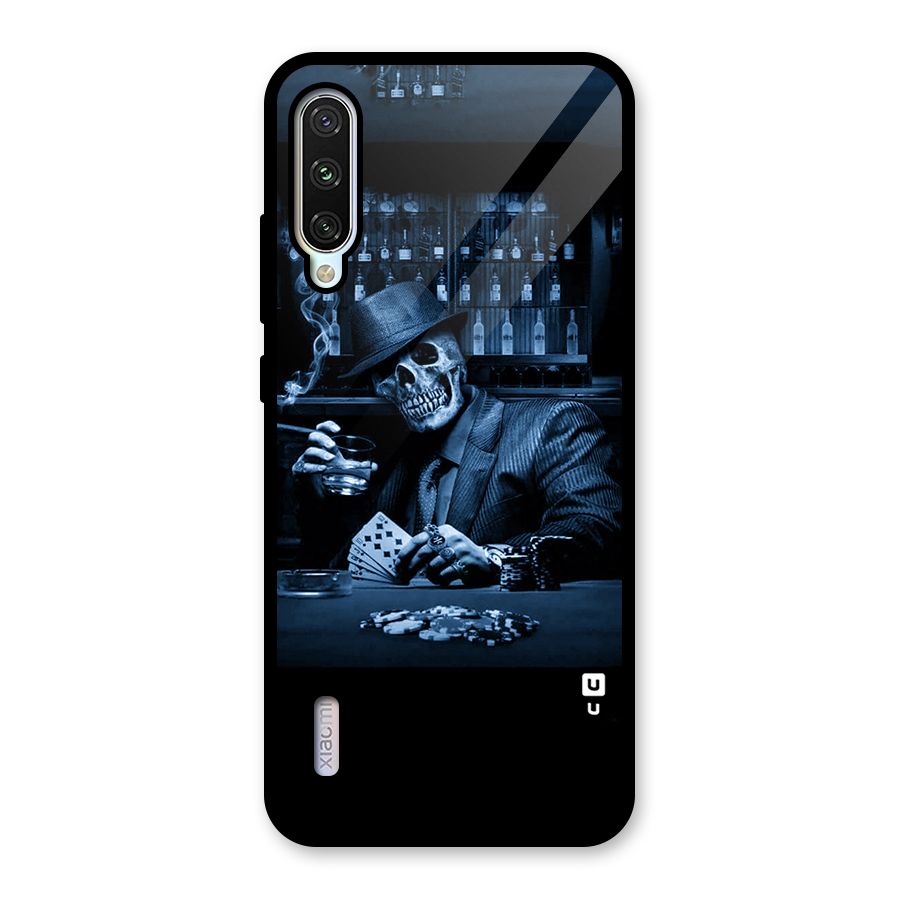 Cool Skull Cards Glass Back Case for Mi A3