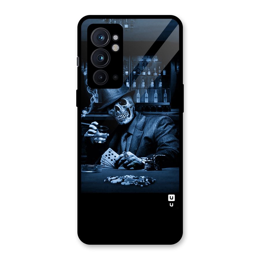 Cool Skull Cards Glass Back Case for OnePlus 9RT 5G