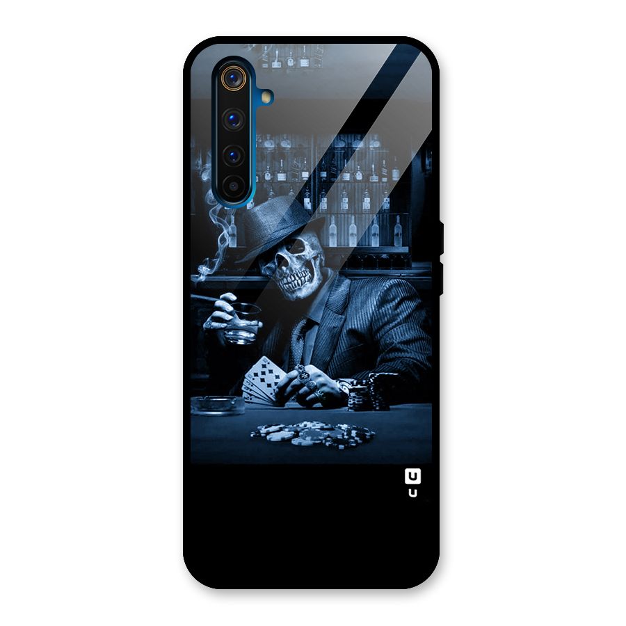 Cool Skull Cards Glass Back Case for Realme 6 Pro