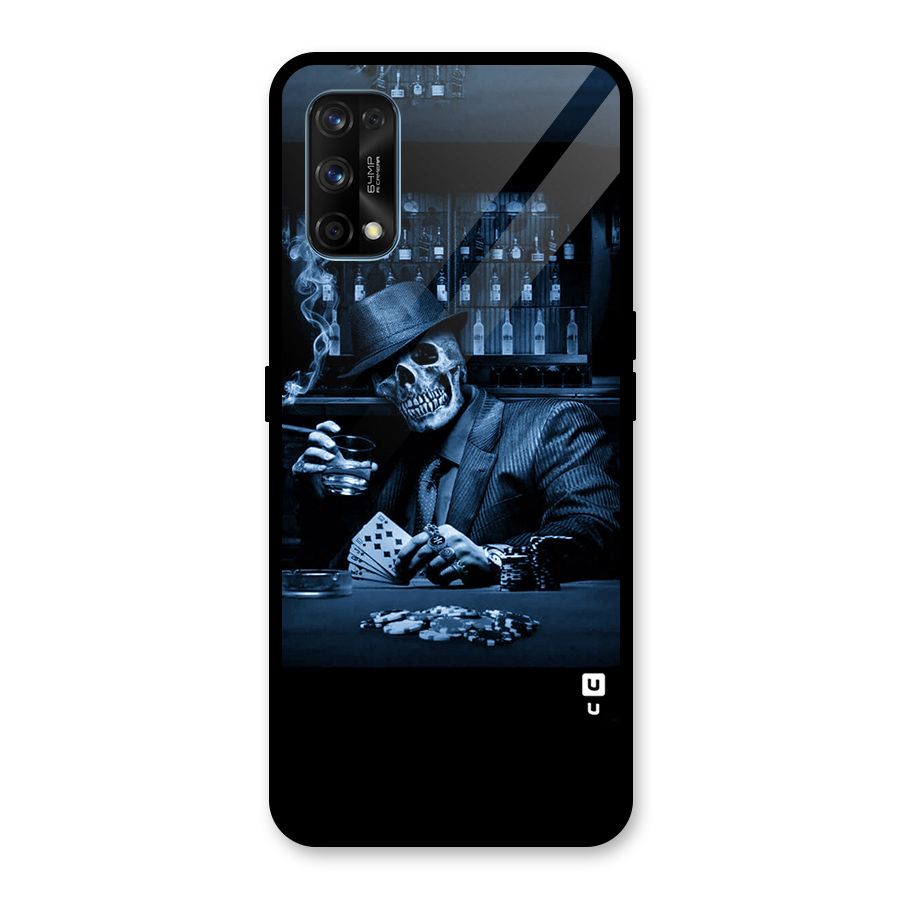 Cool Skull Cards Glass Back Case for Realme 7 Pro