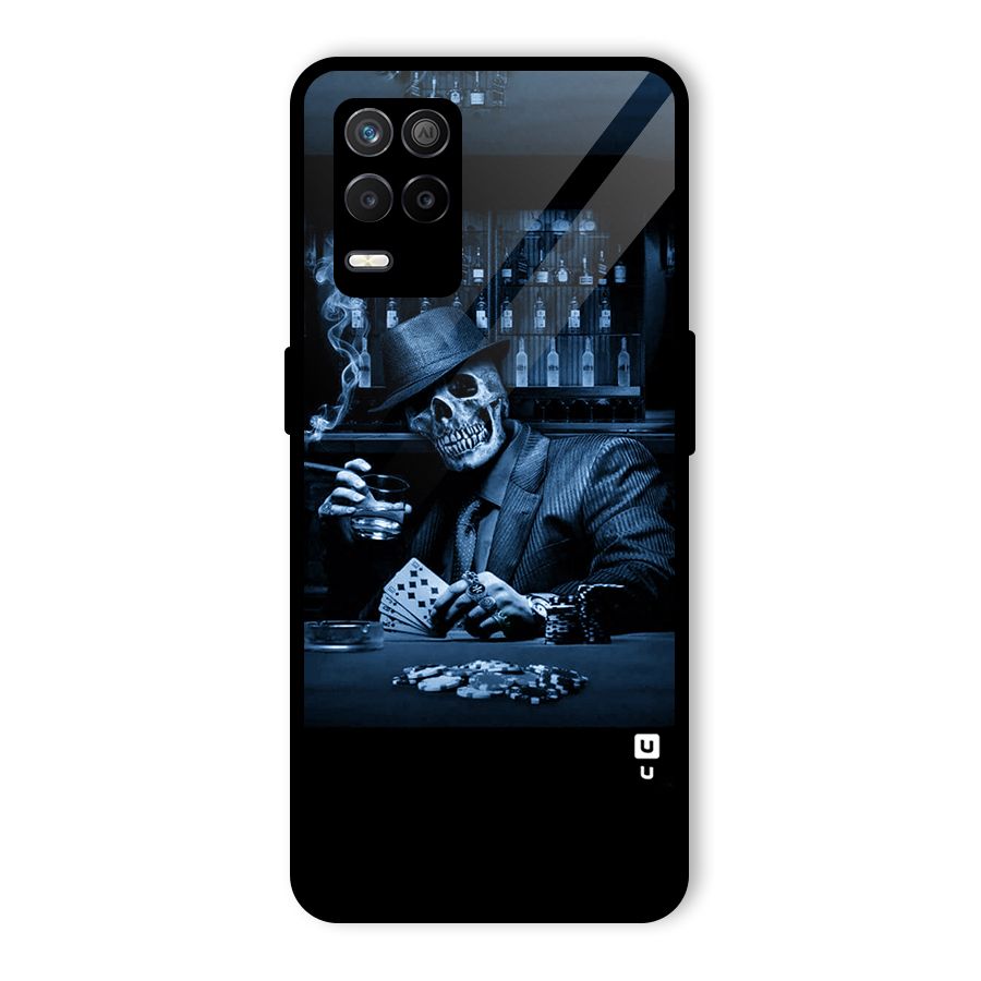 Cool Skull Cards Glass Back Case for Realme 9 5G