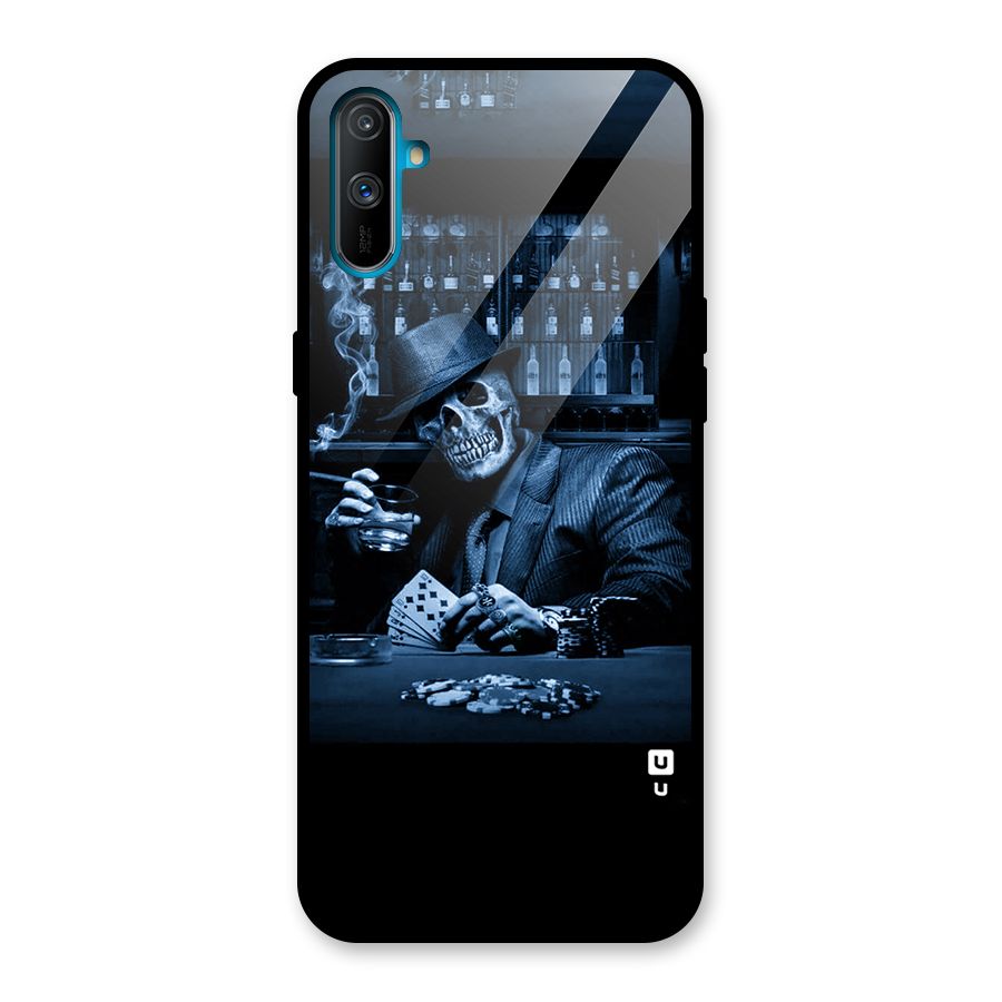 Cool Skull Cards Glass Back Case for Realme C3
