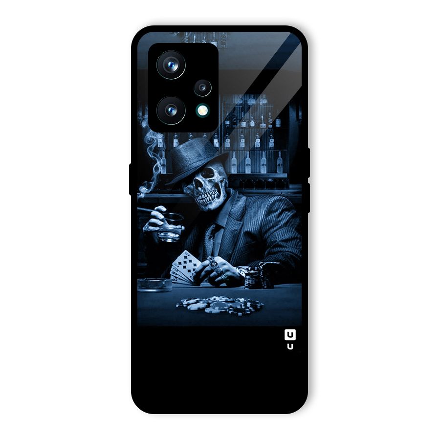 Cool Skull Cards Glass Back Case for Realme Narzo 50 Pro