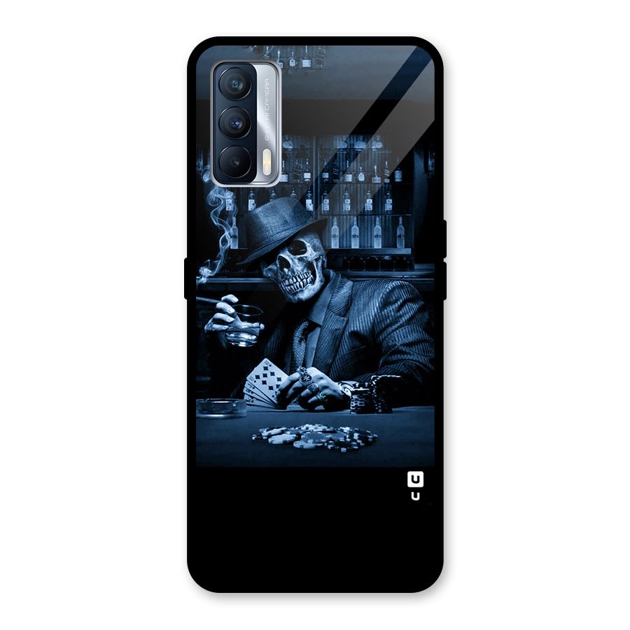 Cool Skull Cards Glass Back Case for Realme X7