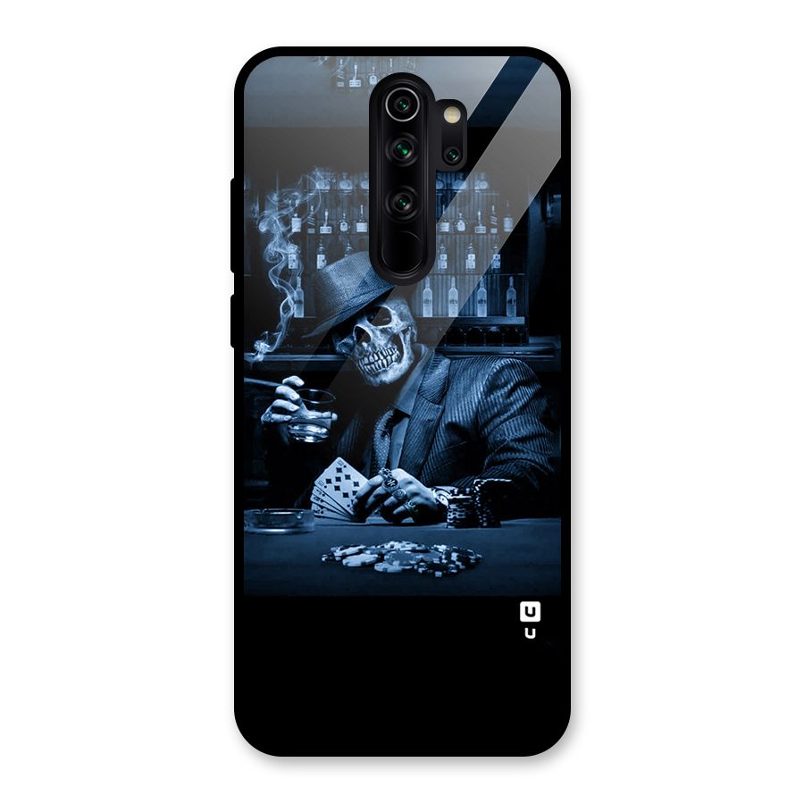 Cool Skull Cards Glass Back Case for Redmi Note 8 Pro
