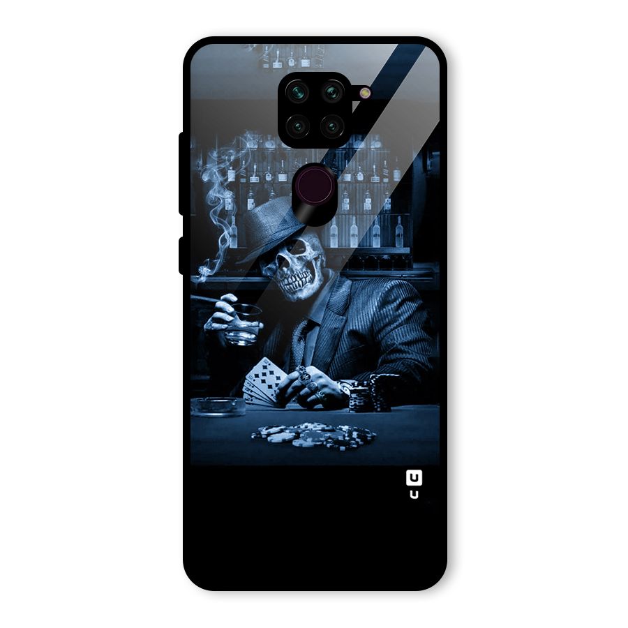 Cool Skull Cards Glass Back Case for Redmi Note 9