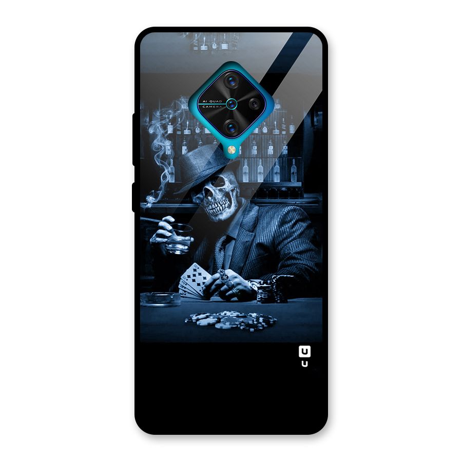 Cool Skull Cards Glass Back Case for Vivo S1 Pro