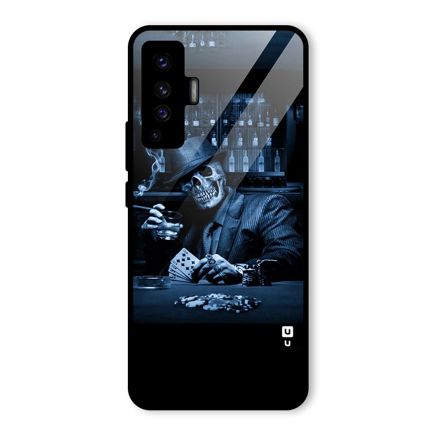 Cool Skull Cards Glass Back Case for Vivo X50