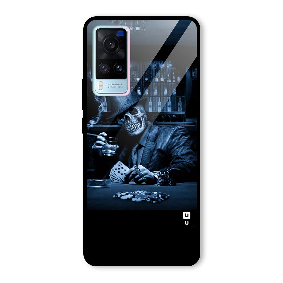 Cool Skull Cards Glass Back Case for Vivo X60