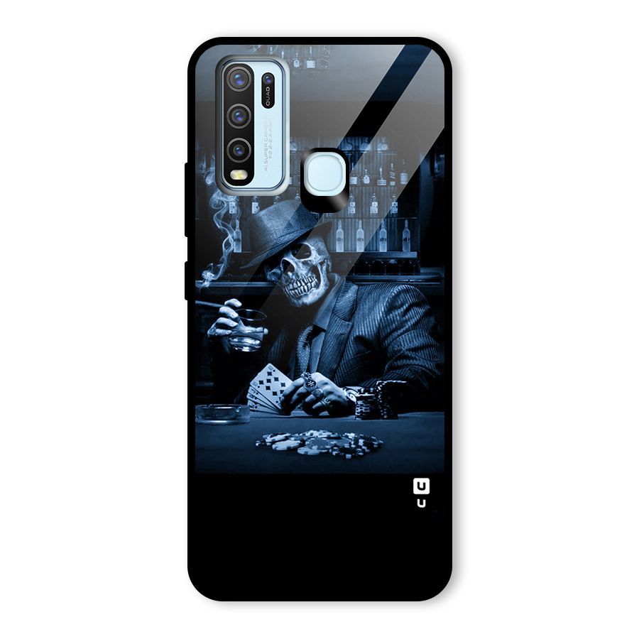Cool Skull Cards Glass Back Case for Vivo Y50