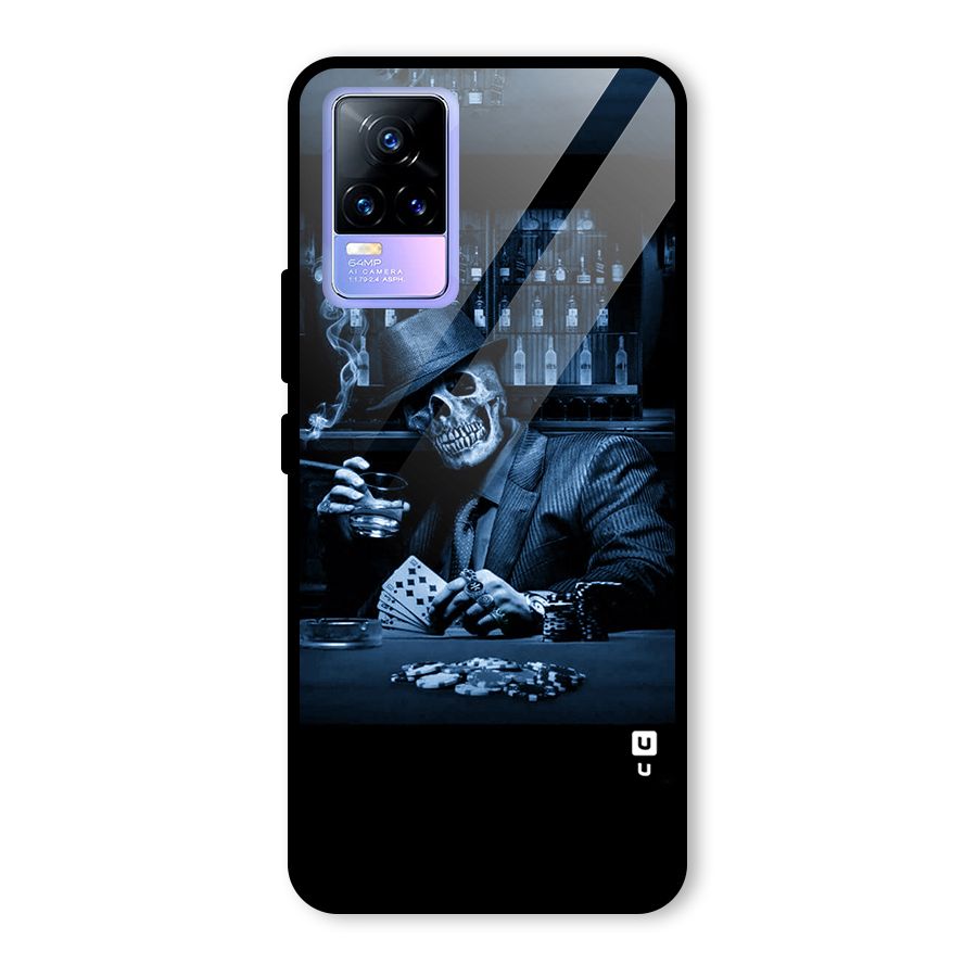 Cool Skull Cards Glass Back Case for Vivo Y73