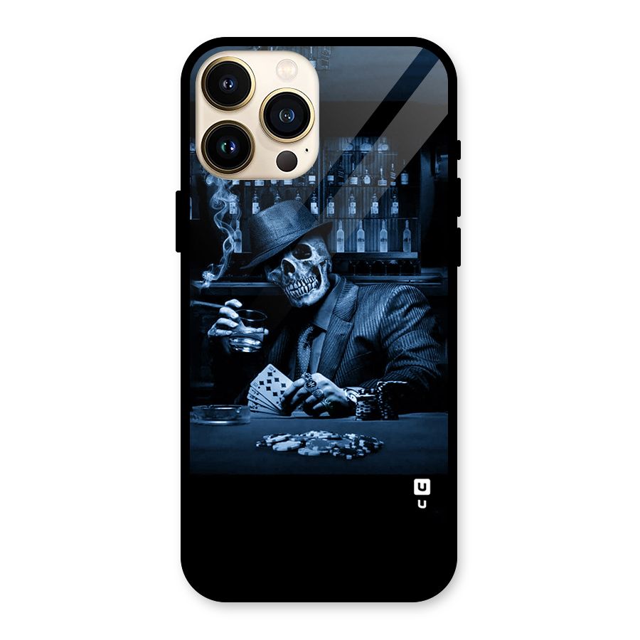 Cool Skull Cards Glass Back Case for iPhone 13 Pro Max