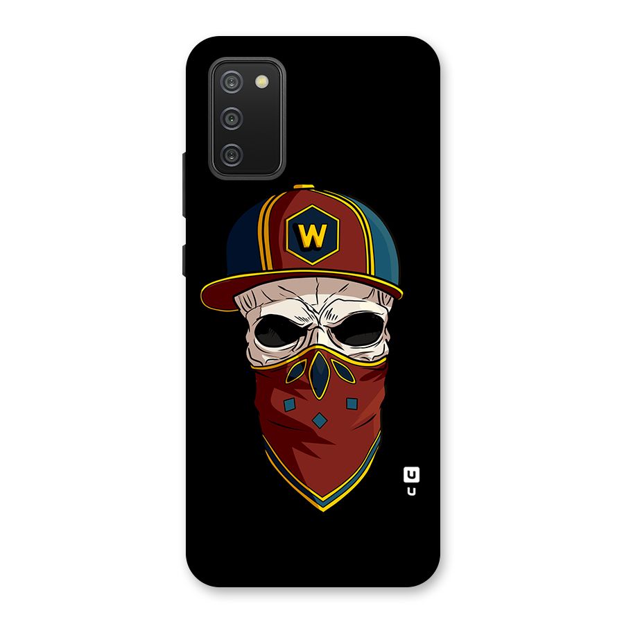 Cool Skull Mask Cap Back Case for Galaxy M02s