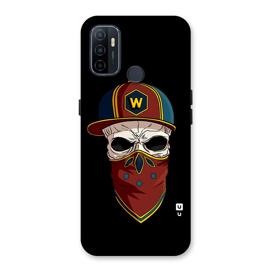 Cool Skull Mask Cap Back Case for Oppo A32