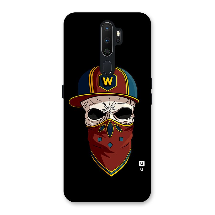 Cool Skull Mask Cap Back Case for Oppo A5 (2020)
