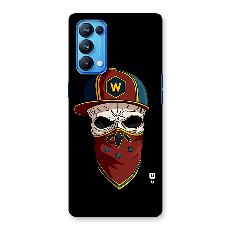 Cool Skull Mask Cap Back Case for Oppo Reno5 Pro 5G