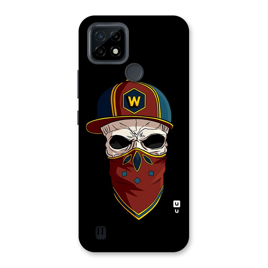 Cool Skull Mask Cap Back Case for Realme C21