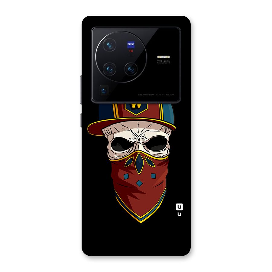 Cool Skull Mask Cap Back Case for Vivo X80 Pro