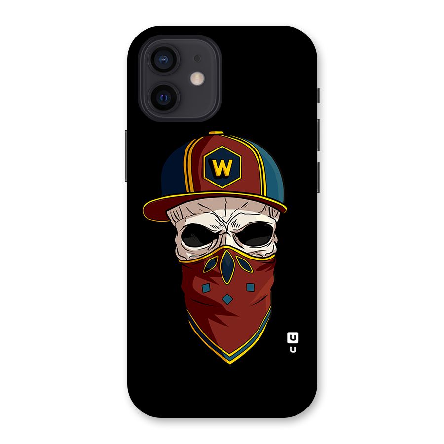Cool Skull Mask Cap Back Case for iPhone 12