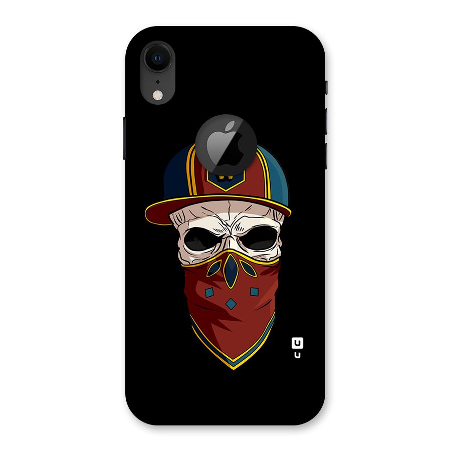 Cool Skull Mask Cap Back Case for iPhone XR Logo Cut