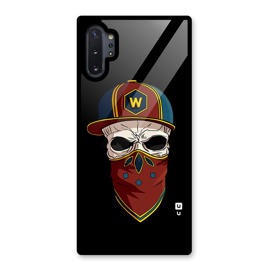 Cool Skull Mask Cap Glass Back Case for Galaxy Note 10 Plus