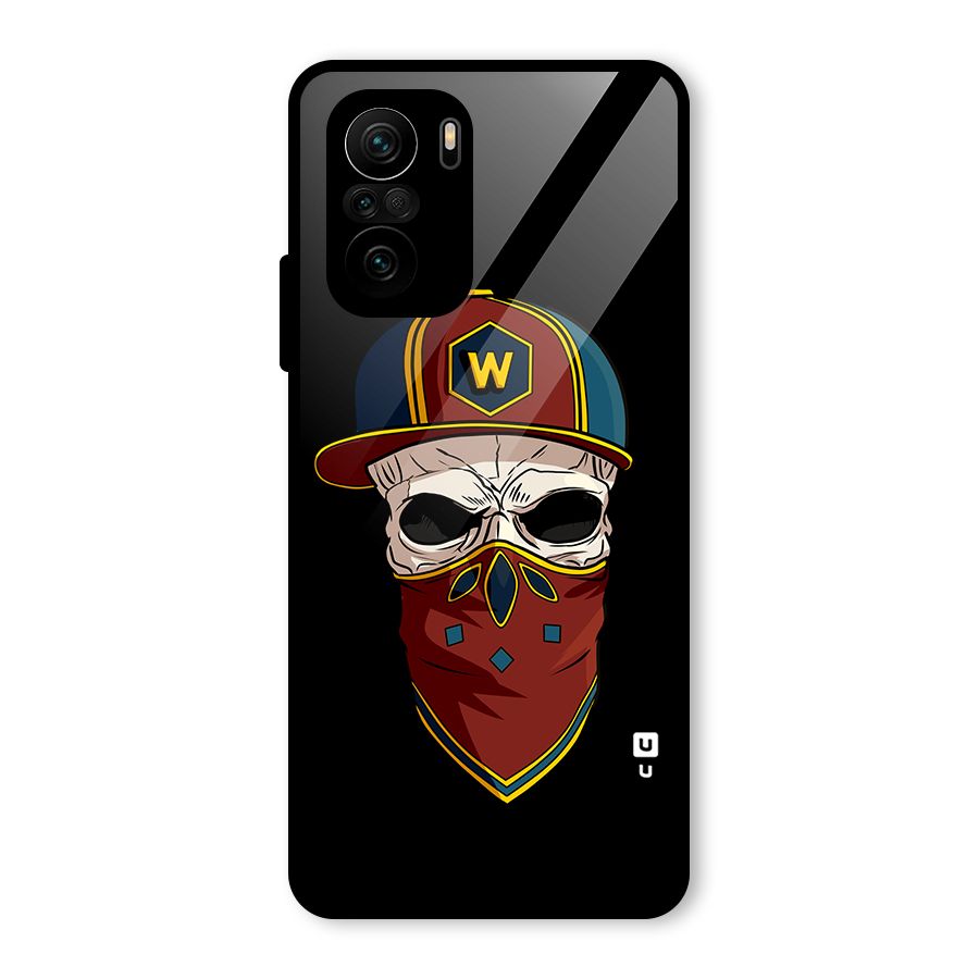 Cool Skull Mask Cap Glass Back Case for Mi 11X Pro