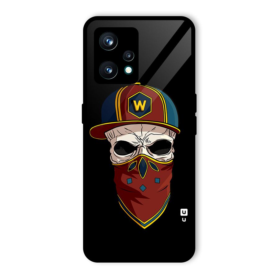 Cool Skull Mask Cap Glass Back Case for Realme 9 Pro Plus 5G