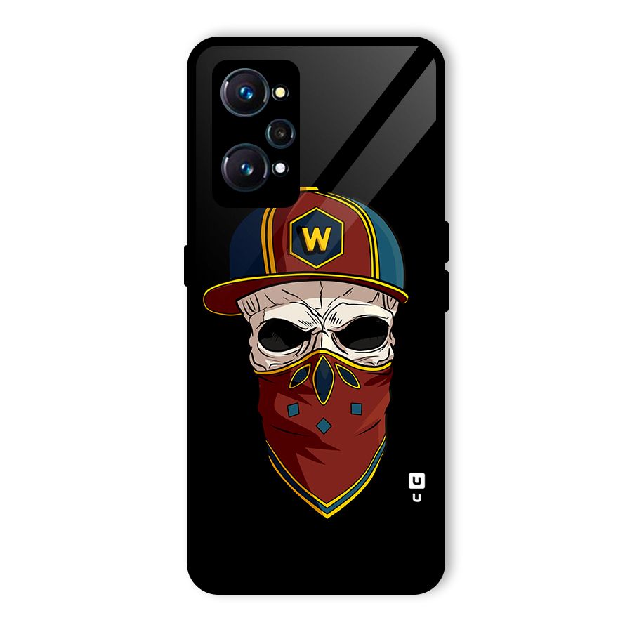 Cool Skull Mask Cap Glass Back Case for Realme GT Neo2