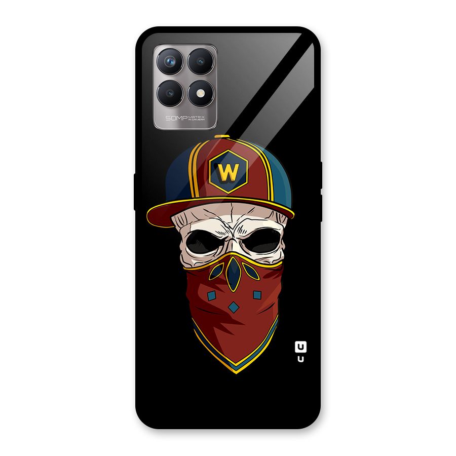 Cool Skull Mask Cap Glass Back Case for Realme Narzo 50