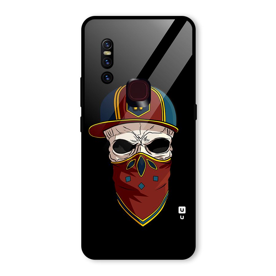 Cool Skull Mask Cap Glass Back Case for Vivo V15