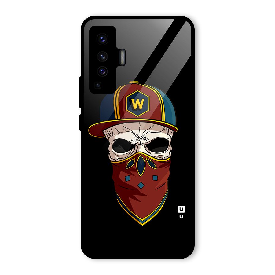 Cool Skull Mask Cap Glass Back Case for Vivo X50