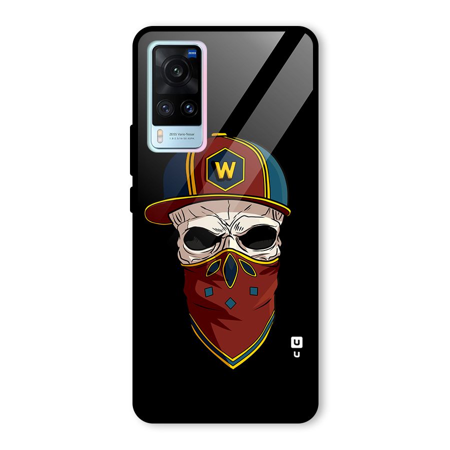Cool Skull Mask Cap Glass Back Case for Vivo X60