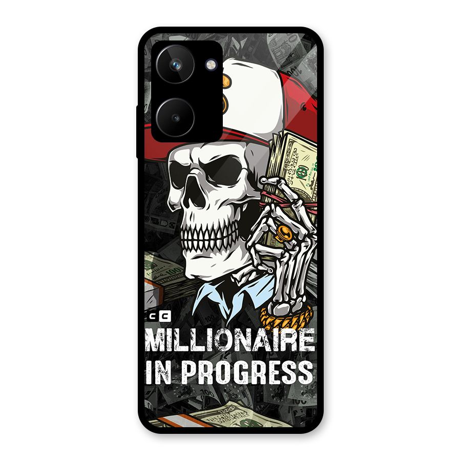 Cool Skull Millionaire In Progress Glass Back Case for Realme 10