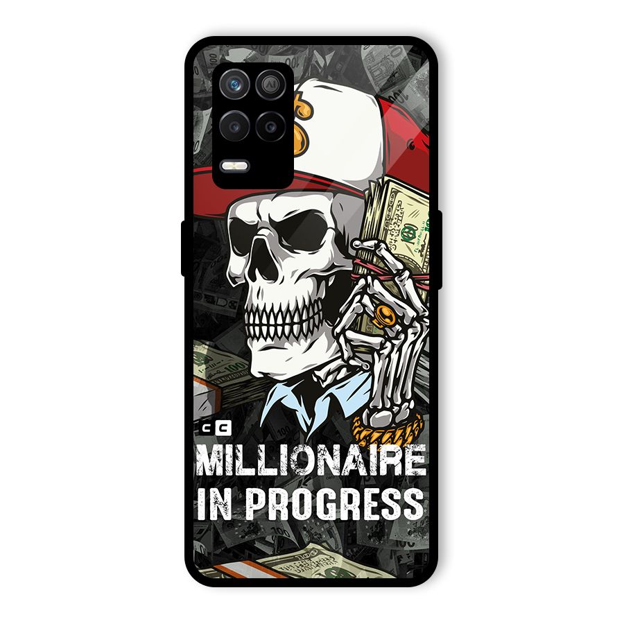 Cool Skull Millionaire In Progress Glass Back Case for Realme 9 5G