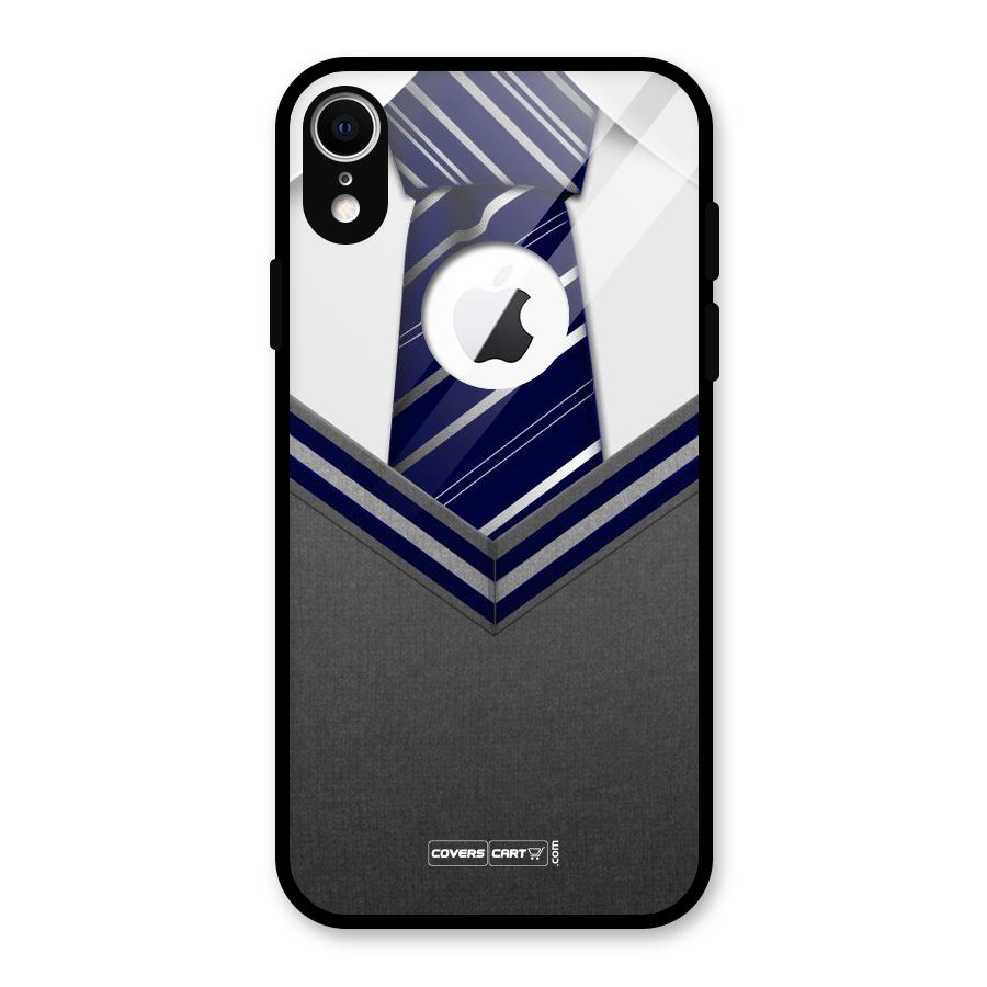 Cool Sweater Glass Back Case for iPhone XR Logo Cut