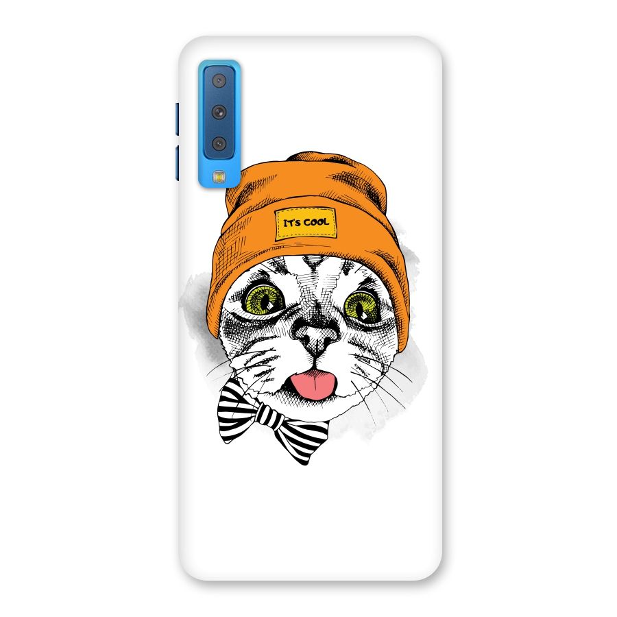 Cool cat Back Case for Galaxy A7 (2018)