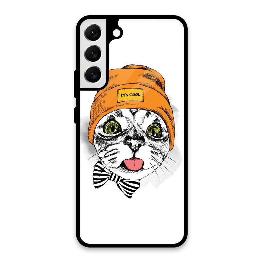 Cool cat Glass Back Case for Galaxy S22 Plus 5G