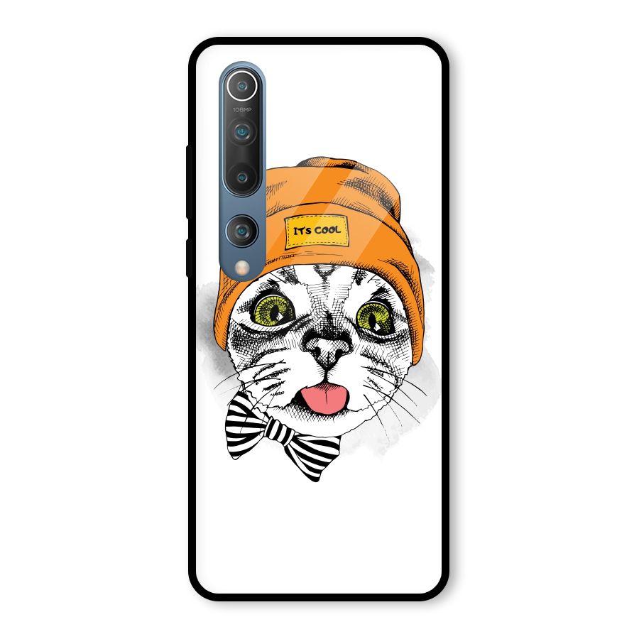 Cool cat Glass Back Case for Mi 10