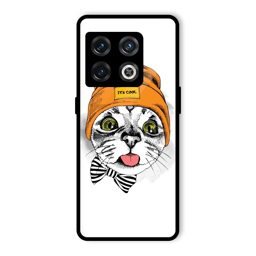 Cool cat Glass Back Case for OnePlus 10 Pro 5G