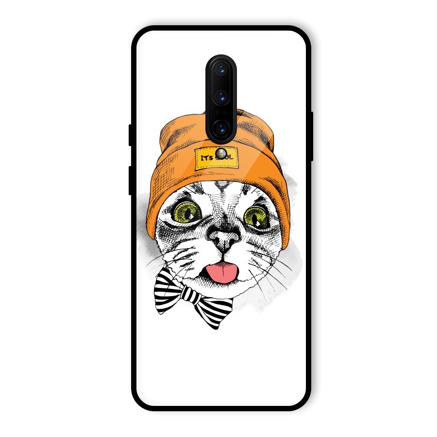 Cool cat Glass Back Case for OnePlus 7 Pro