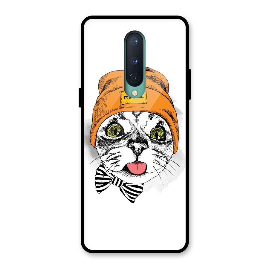 Cool cat Glass Back Case for OnePlus 8