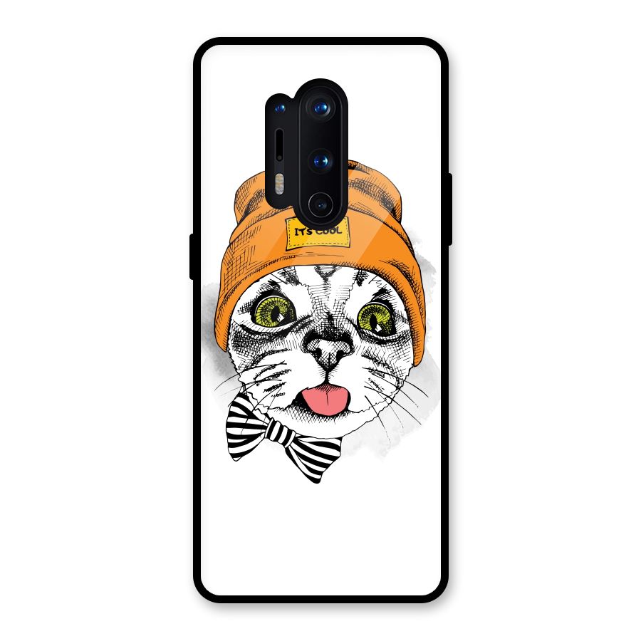 Cool cat Glass Back Case for OnePlus 8 Pro