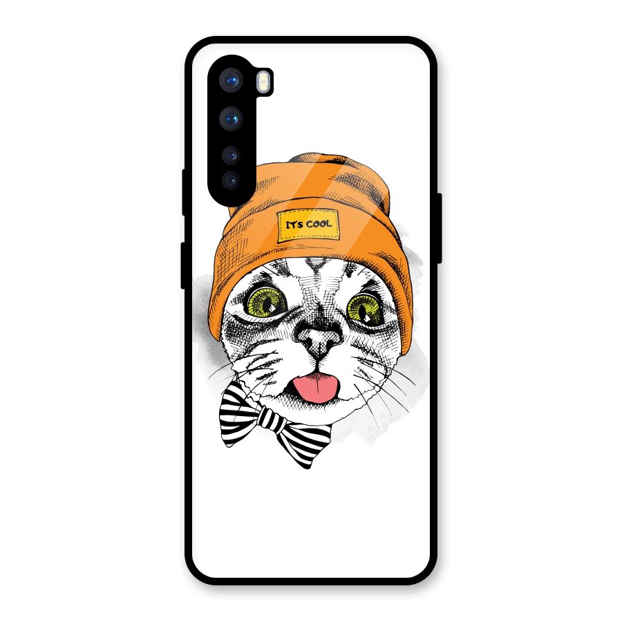 Cool cat Glass Back Case for OnePlus Nord