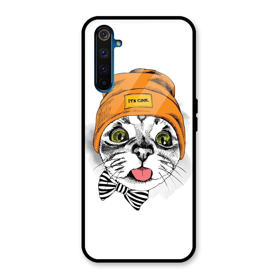 Cool cat Glass Back Case for Realme 6 Pro