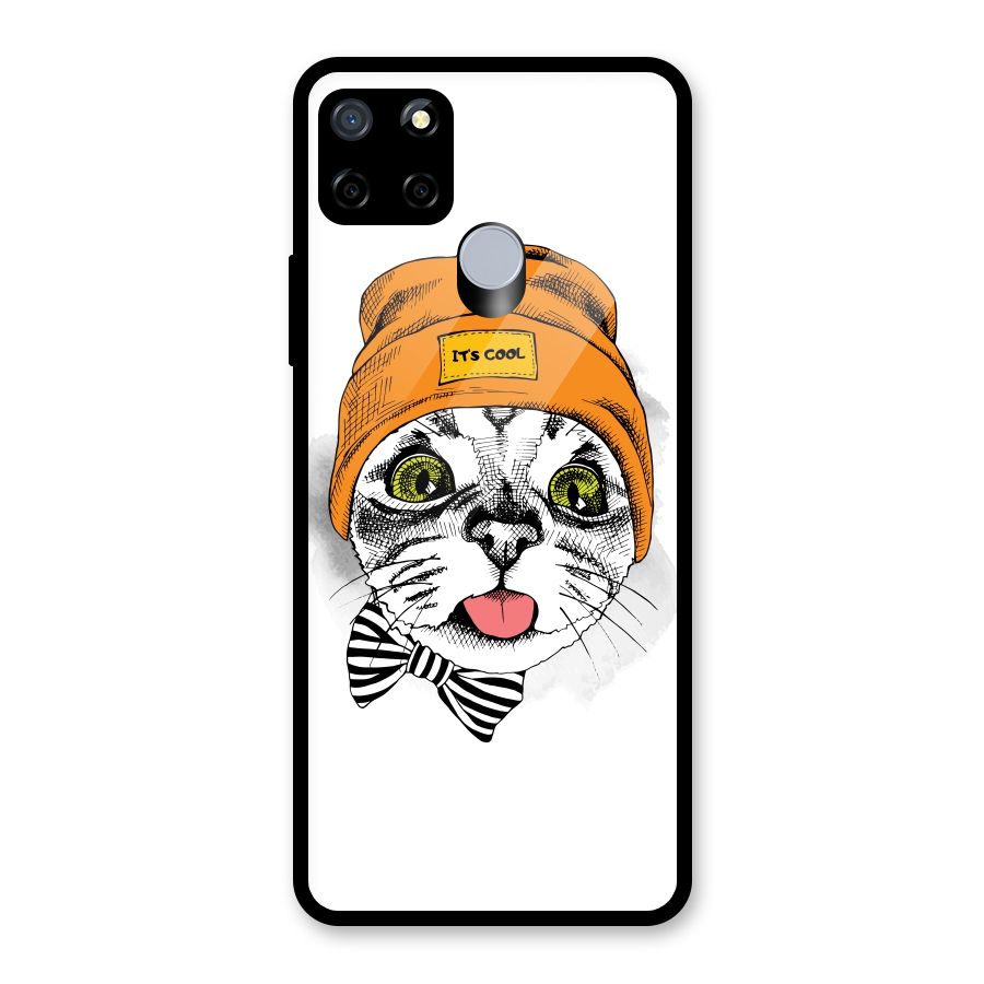 Cool cat Glass Back Case for Realme Narzo 20