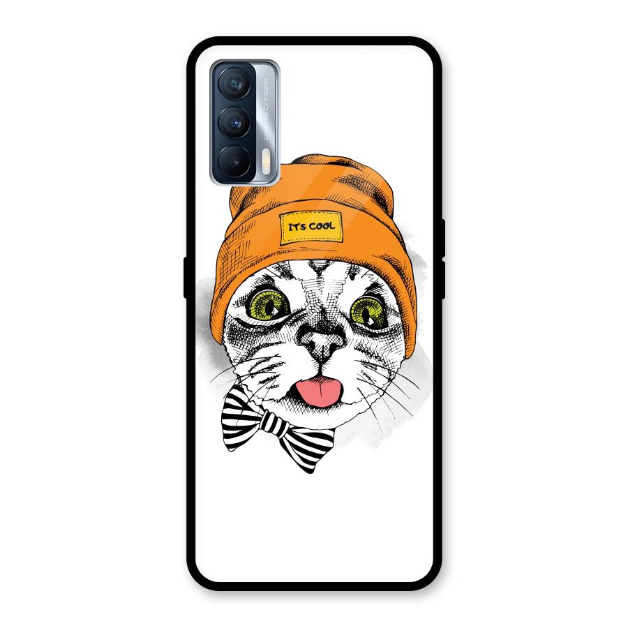 Cool cat Glass Back Case for Realme X7