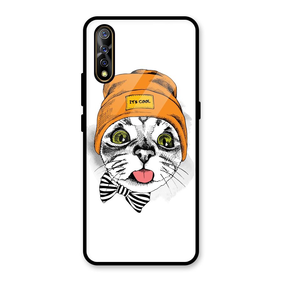 Cool cat Glass Back Case for Vivo S1